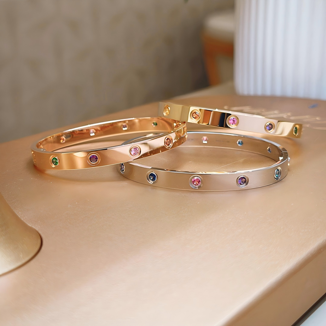 [Amore]2026 RAINBOW LOVE BRACELET 6.1MM  10 DIAMONDS