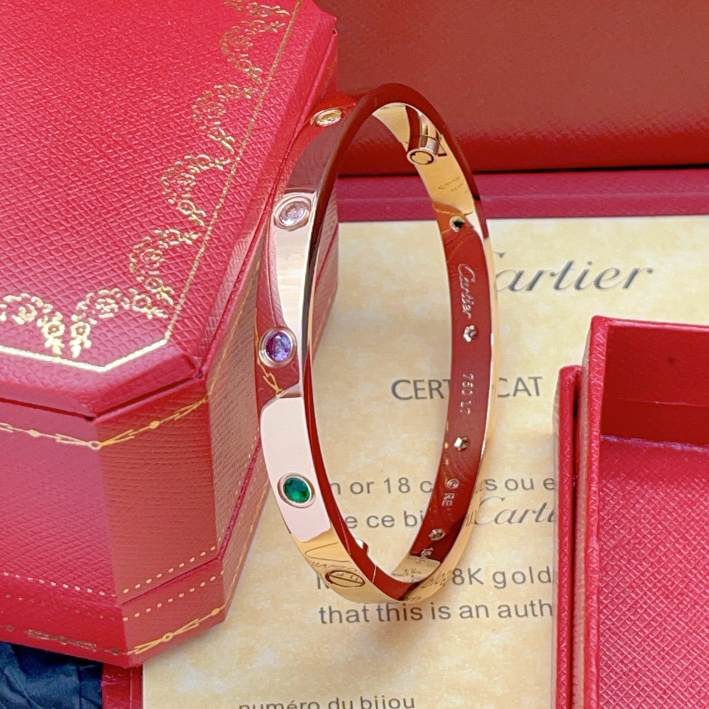 [Amore]2026 RAINBOW LOVE BRACELET 6.1MM  10 DIAMONDS