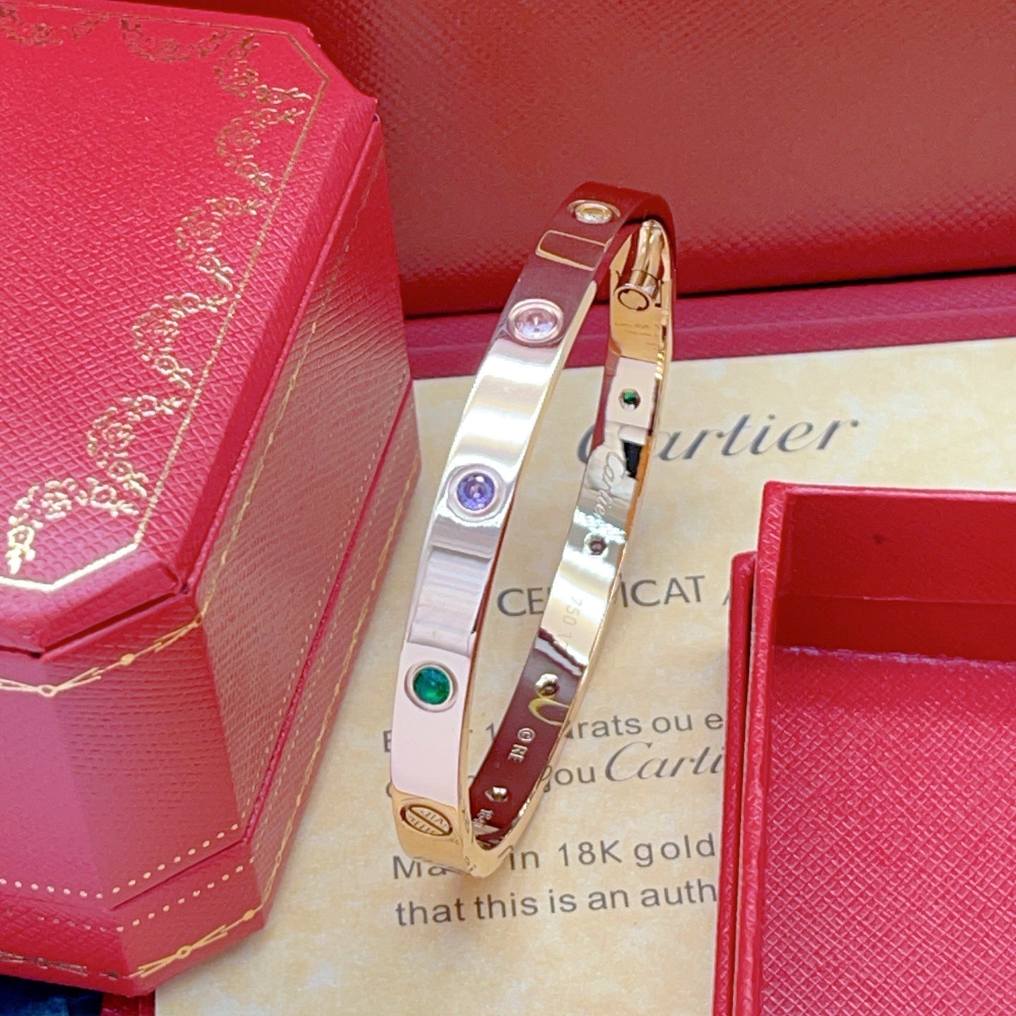 [Amore]2026 RAINBOW LOVE BRACELET 6.1MM  10 DIAMONDS
