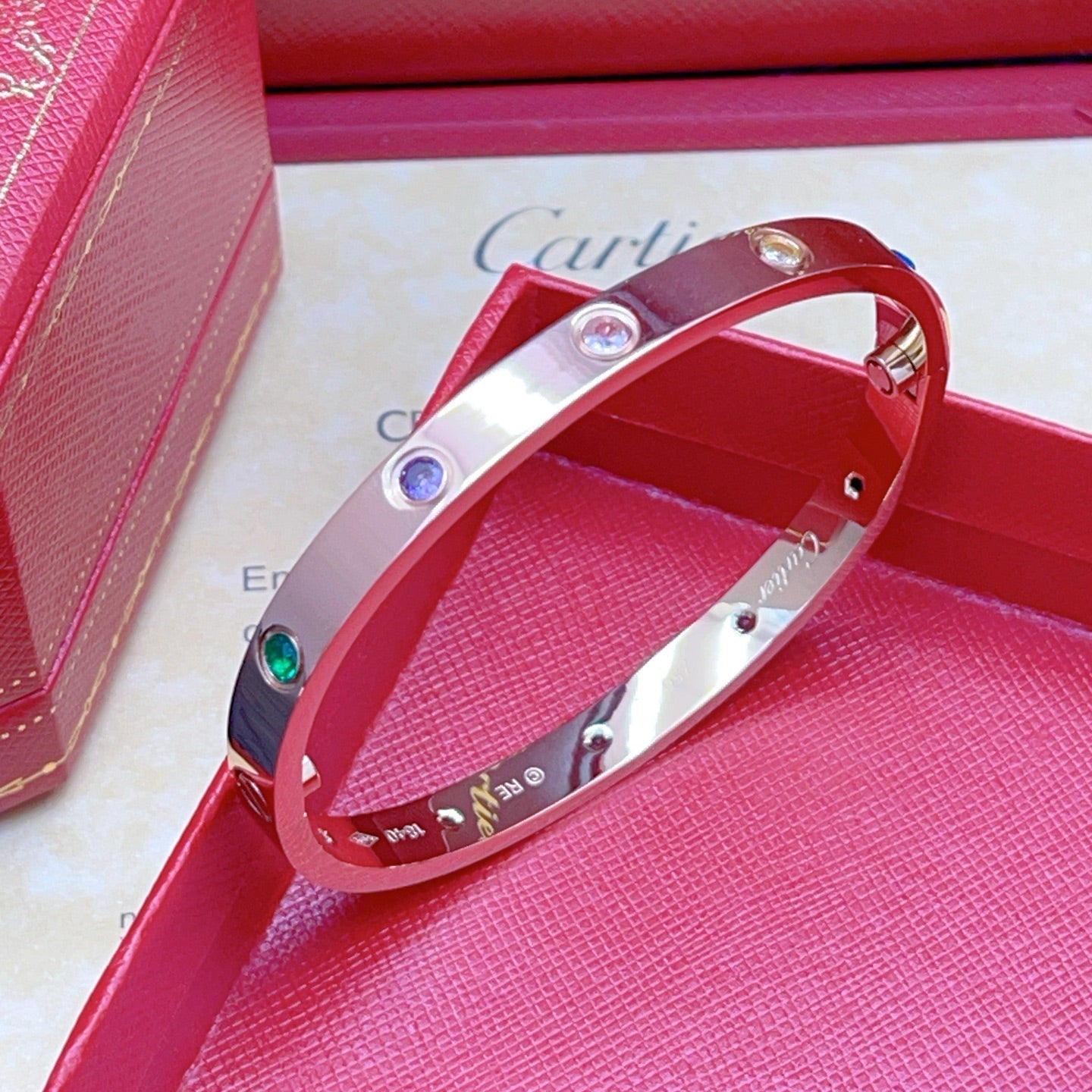 [Amore]2026 RAINBOW LOVE BRACELET 6.1MM  10 DIAMONDS