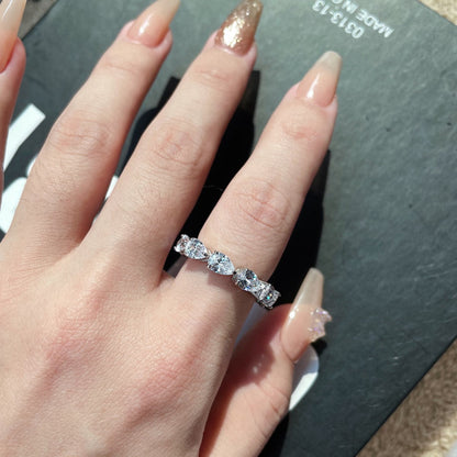 [Amore]Exquisite Pear Cut Tennis Ring
