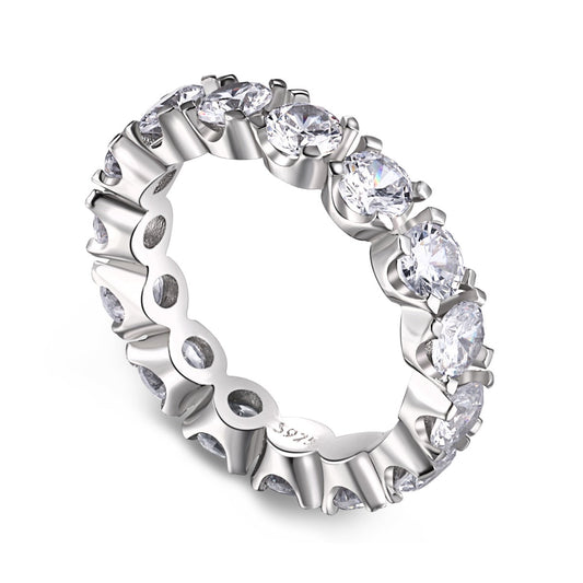[Amore]Eternity Round Cut Tennis Ring