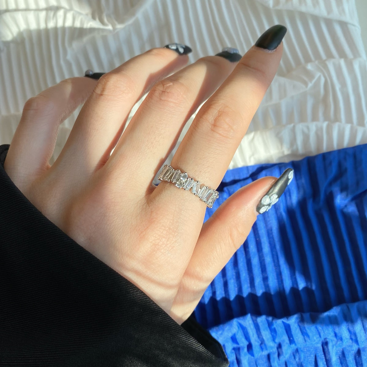 [Amore]Delicate Multi Shape Tennis Ring