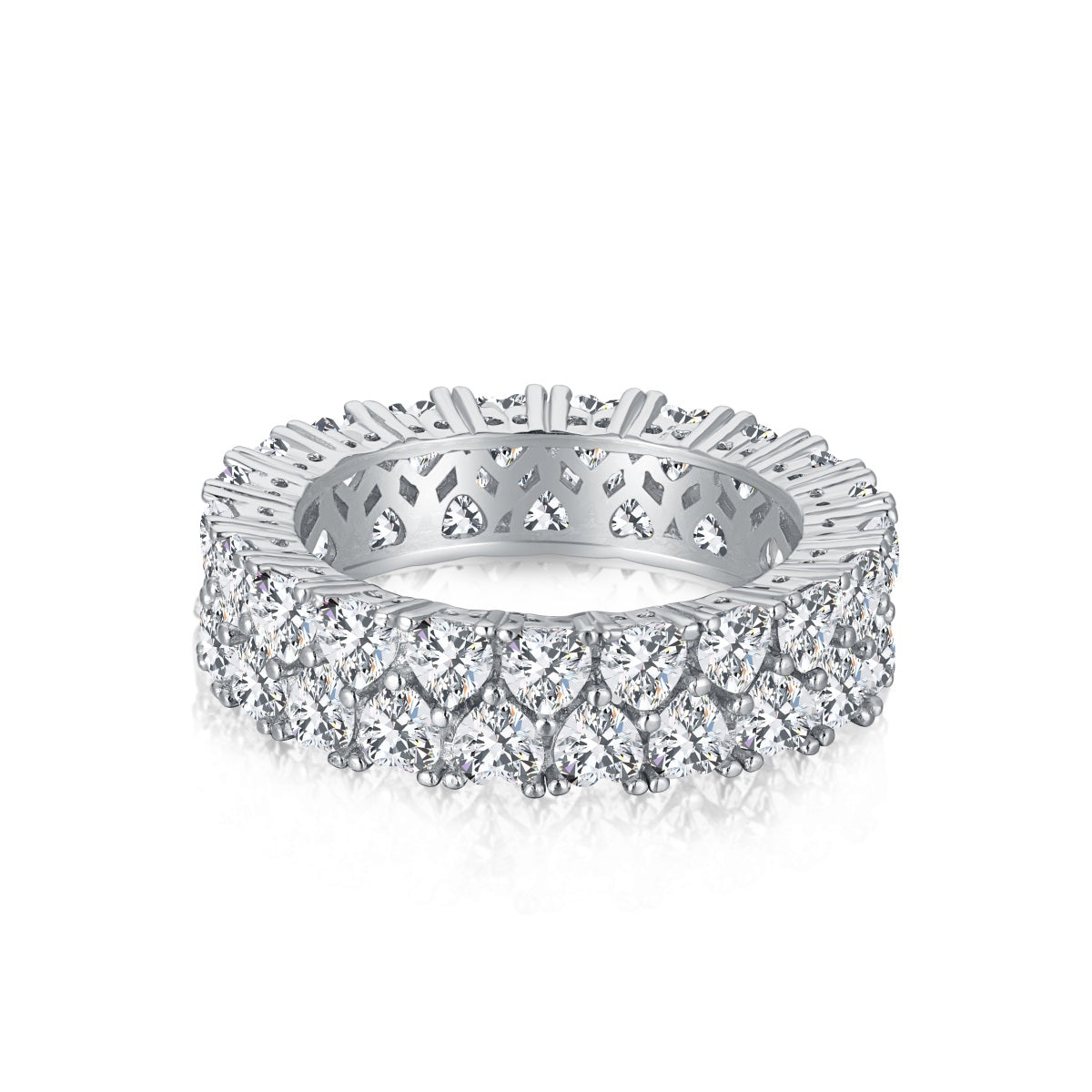 [Amore]Sparkling Full Heart Ring