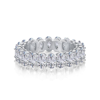 [Amore]Ornate Oval Cut Tennis Ring