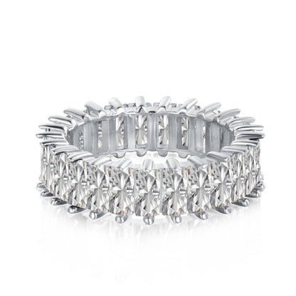 [Amore]Unique Colorful Radiant Cut RIng