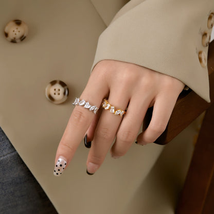[Amore]Delicate Multi Cut Ring