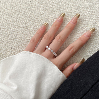 [Amore]Exquisite Pear Cut Tennis Ring