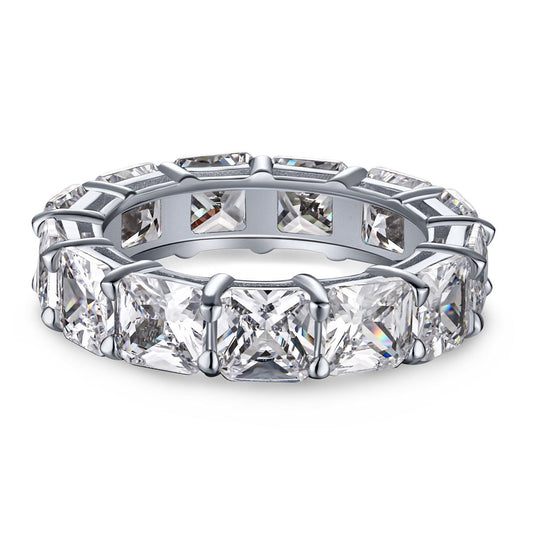 [Amore]Elegant Princess Cut Tennis Ring