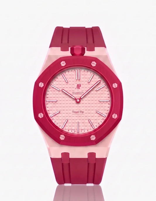 Silikonarmband & Gehäuse Royal Pop Otto Rosso (Farben anpassbar)