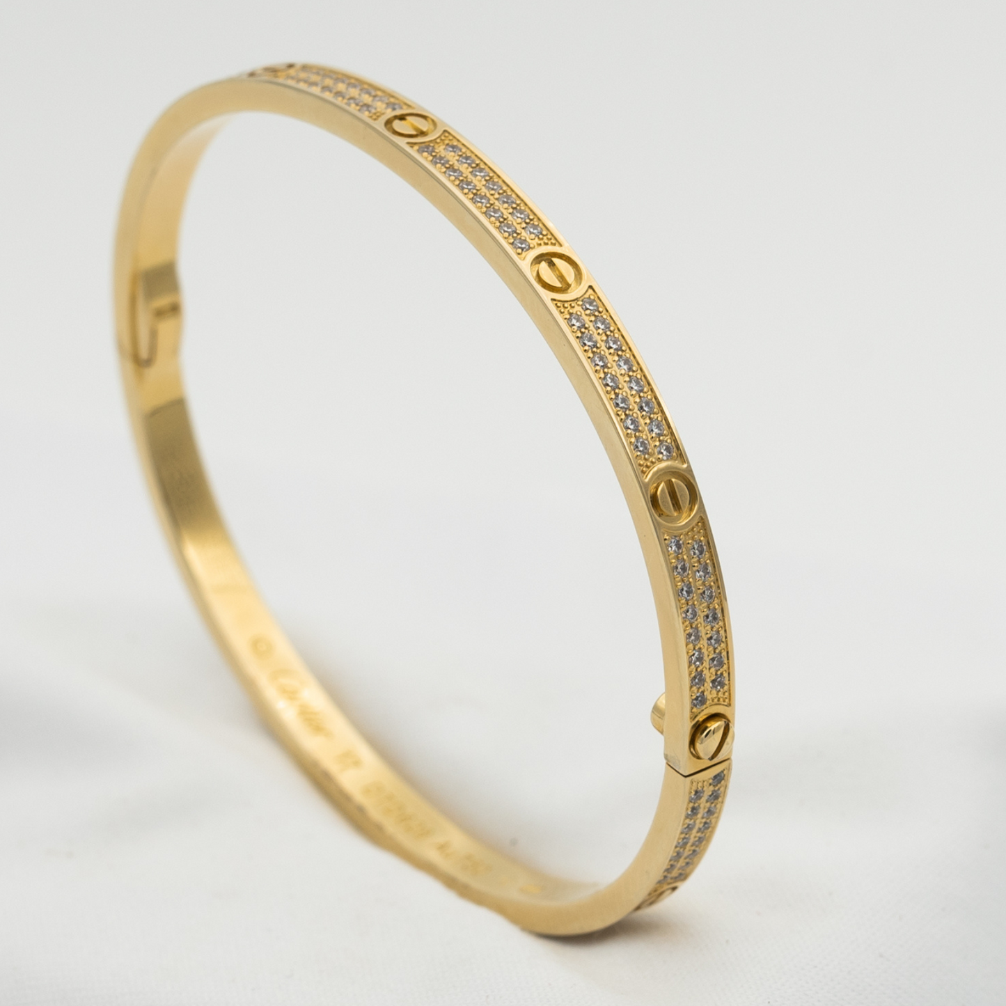 [Amore]LOVE BRACELET 3.65MM DIAMOND-PAVED