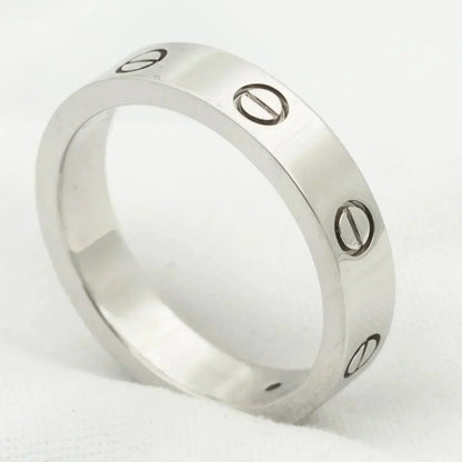 [Amore]LOVE RING 4MM 1 DIAMOND SILVER
