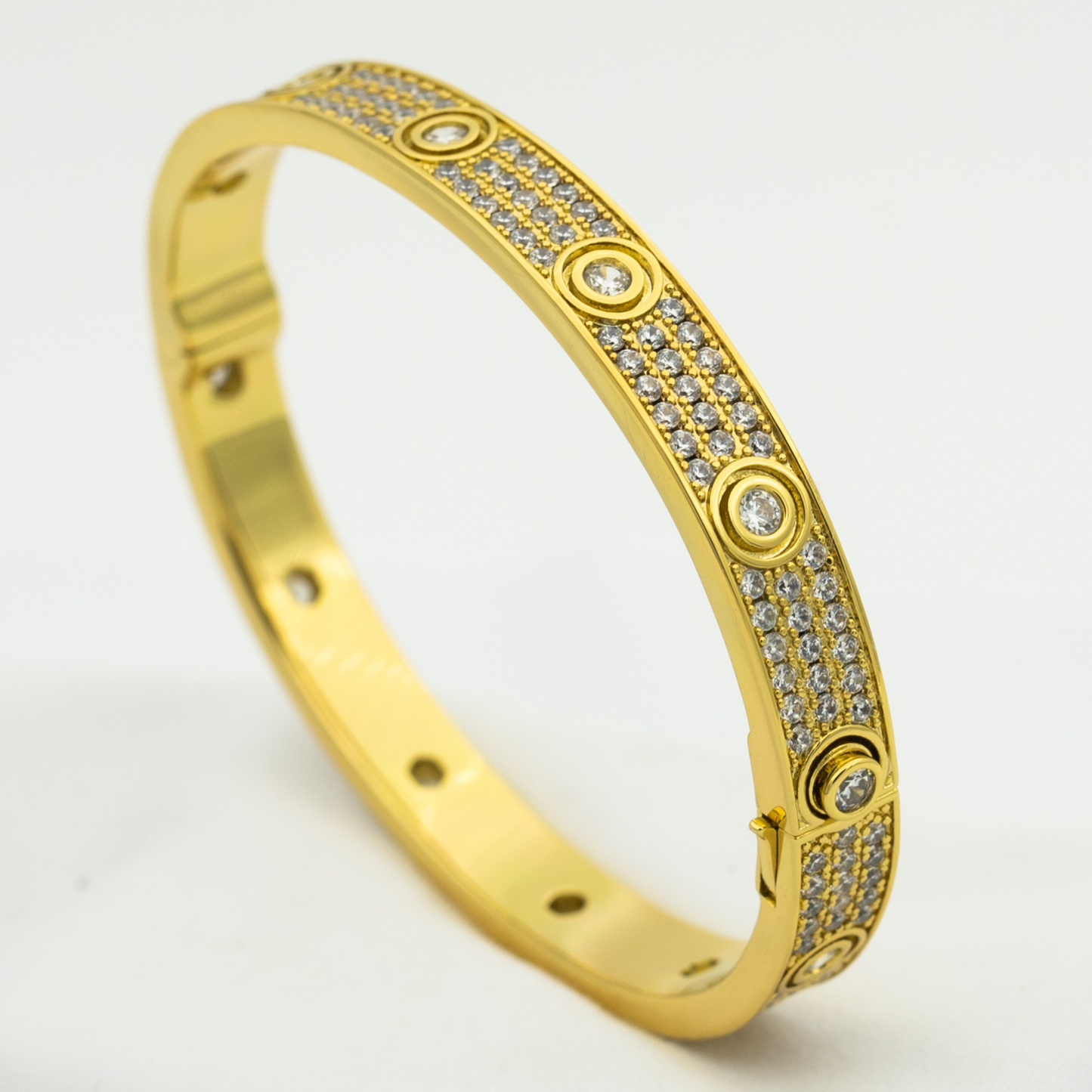 [Amore]LOVE BRACELET 6.1MM DIAMOND-PAVED 10 BIG DIAMONDS