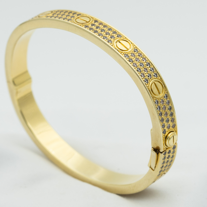 [Amore]LOVE BRACELET 6.1MM DIAMOND-PAVED