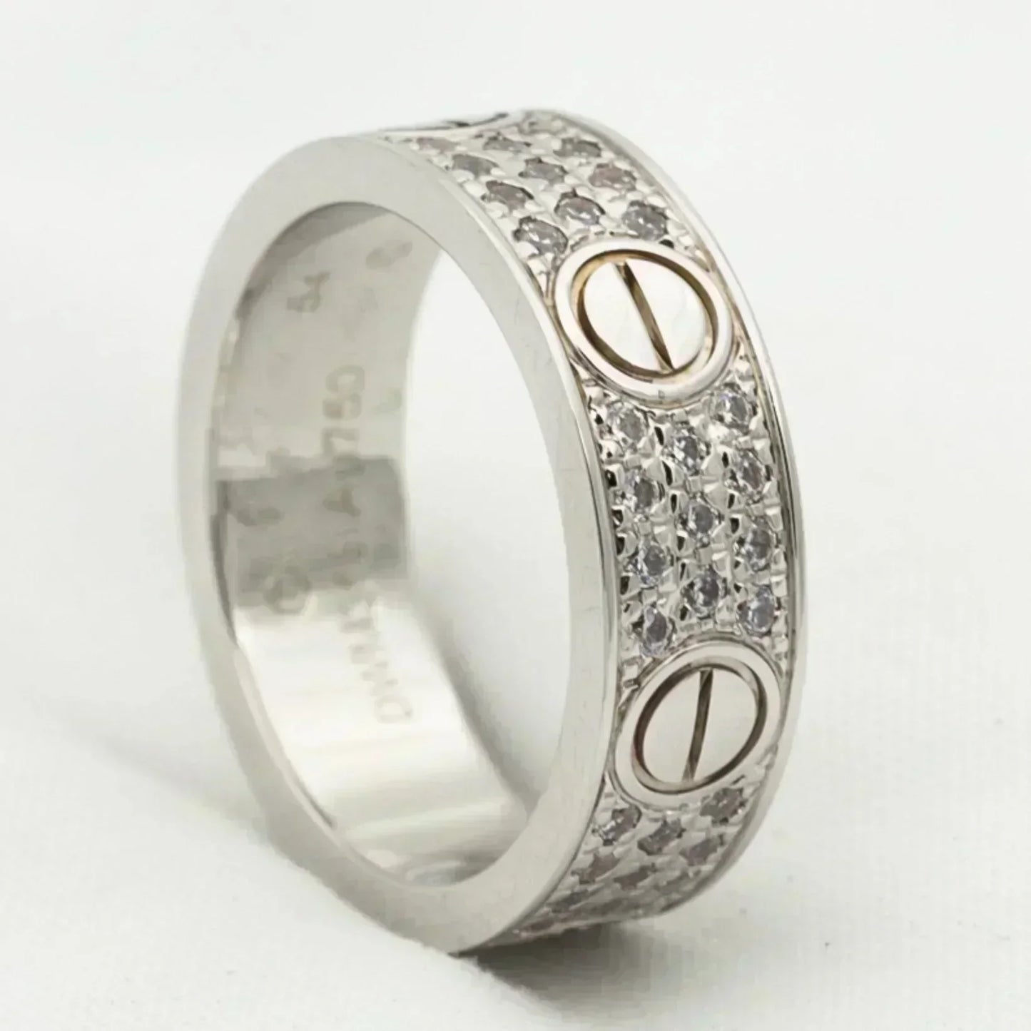 [Amore]LOVE RING 5.5MM DIAMONDS PAVED
