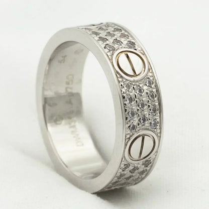 [Amore]LOVE RING 5.5MM DIAMONDS PAVED