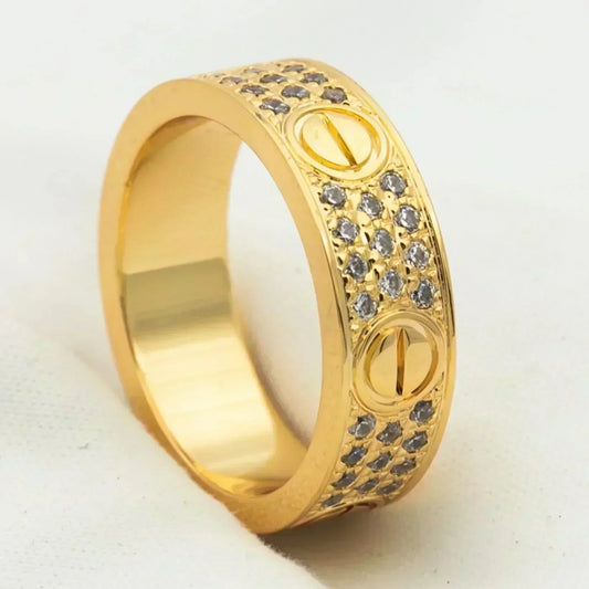 [Amore]LOVE RING 5.5MM DIAMONDS PAVED