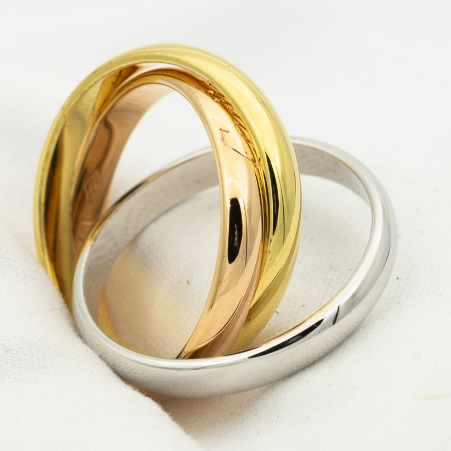 [Amore]TRINITY RING GOLD PINK GOLD SILVER