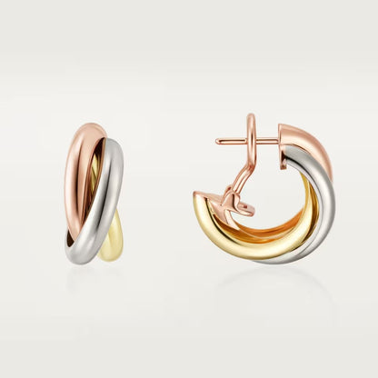 [Amore]TRINITY ON DIAMOND CLASSIC EARRINGS