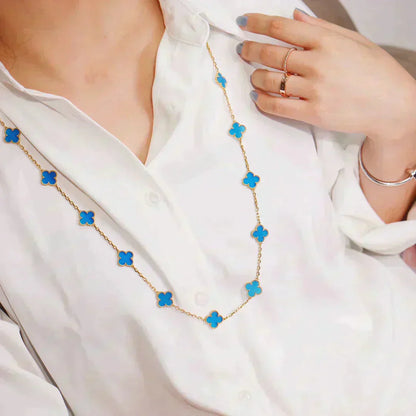 [Amore]CLOVER 20 MOTIFS TURQUOISE GOLD