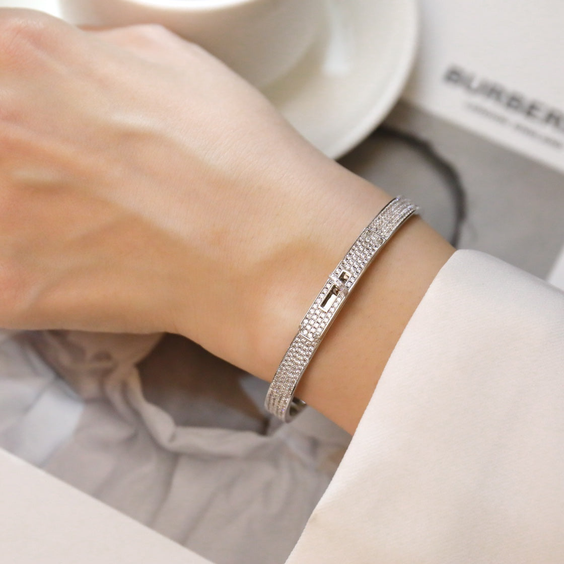 [Amore]KELLY BRACELET DIAMOND PAVED