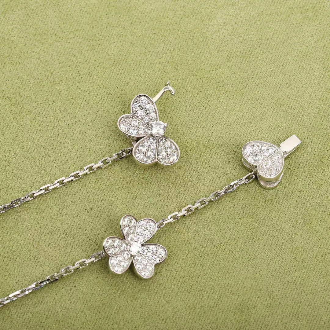 [Amore]FRIVOLE SILVER 9 FLOWERS NECKLACE