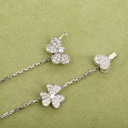[Amore]FRIVOLE SILVER 9 FLOWERS NECKLACE