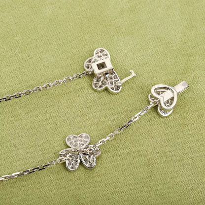 [Amore]FRIVOLE SILVER 9 FLOWERS NECKLACE