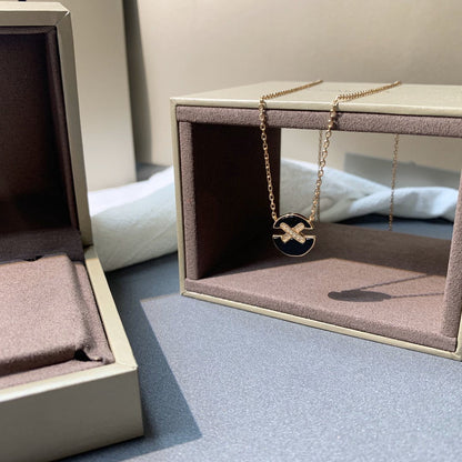 [Amore]JEUX DE PINK GOLD DIAMOND NECKLACE