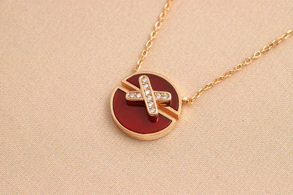 [Amore]JEUX DE ROSE GOLD DIAMOND NECKLACE