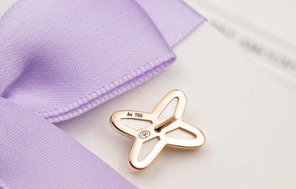 [Amore]JEUX DE WHITE MOP ROSE GOLD DIAMOND EARRINGS