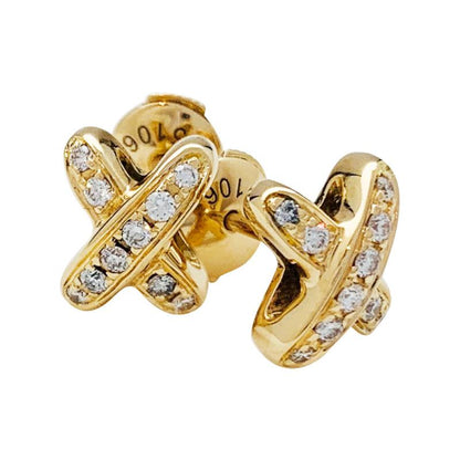 [Amore]JEUX DE GOLD DIAMOND EARRINGS