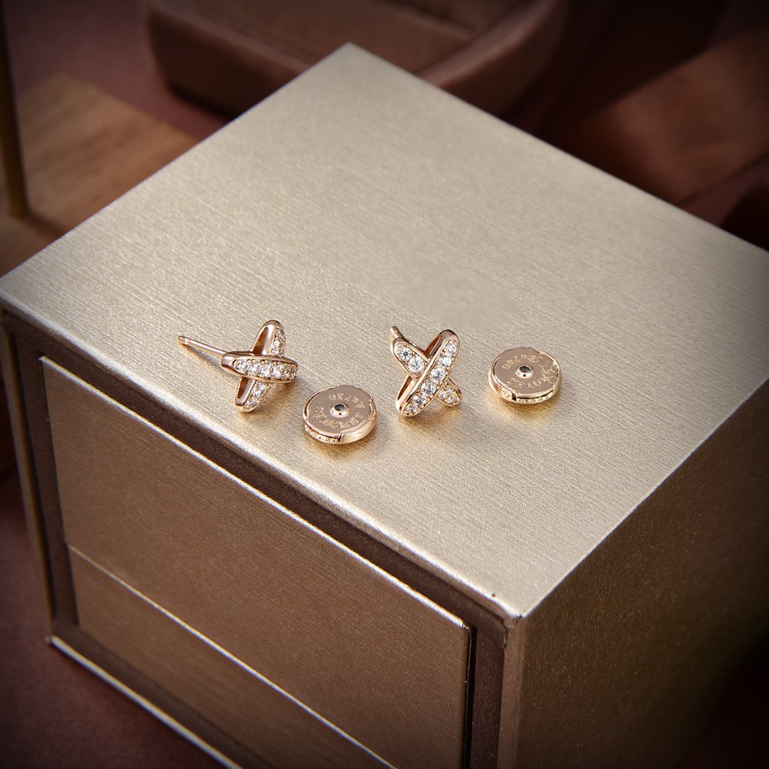 [Amore]JEUX DE GOLD DIAMOND EARRINGS