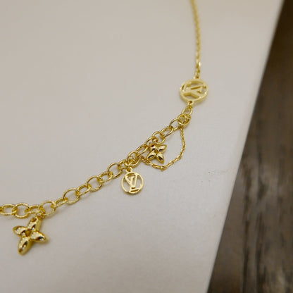 [Amore]BLOOMING SUPPLE NECKLACE BRASS
