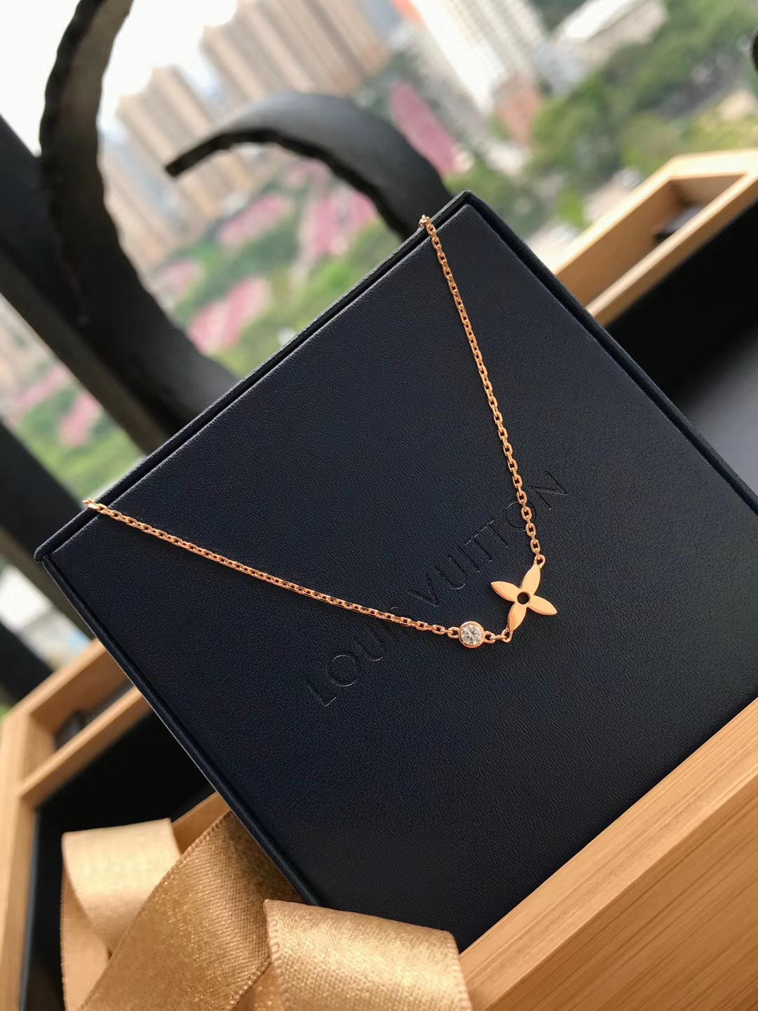 [Amore]BLOSSOM PENDANT PINK GOLD AND DIAMOND