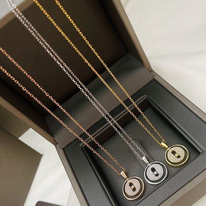 [Amore]LUCKY MOVER PM PAVED NECKLACE