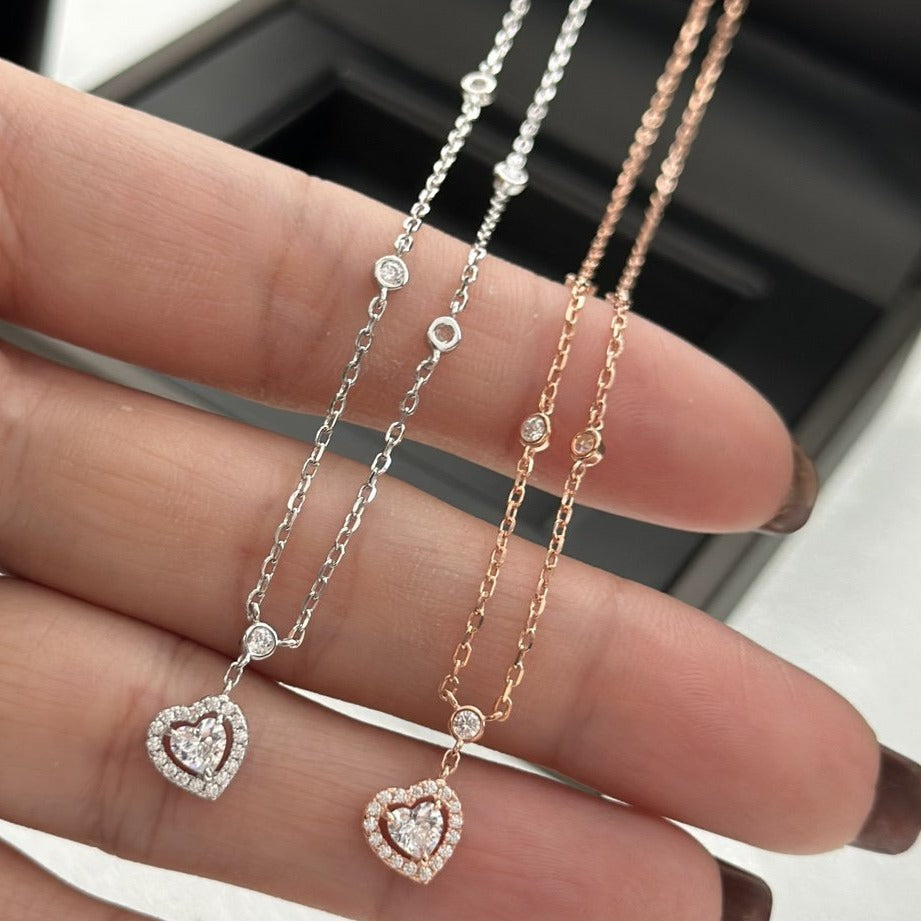 [Amore]JOY HEART DIAMOND NECKLACE