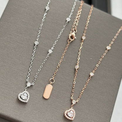 [Amore]JOY HEART DIAMOND NECKLACE