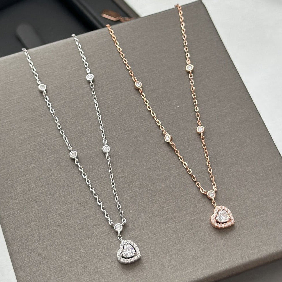[Amore]JOY HEART DIAMOND NECKLACE