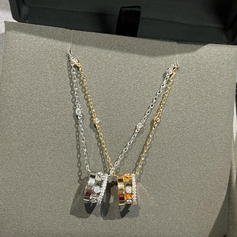[Amore]CHAIN MOVE ROMANE PEDAND NECKLACE