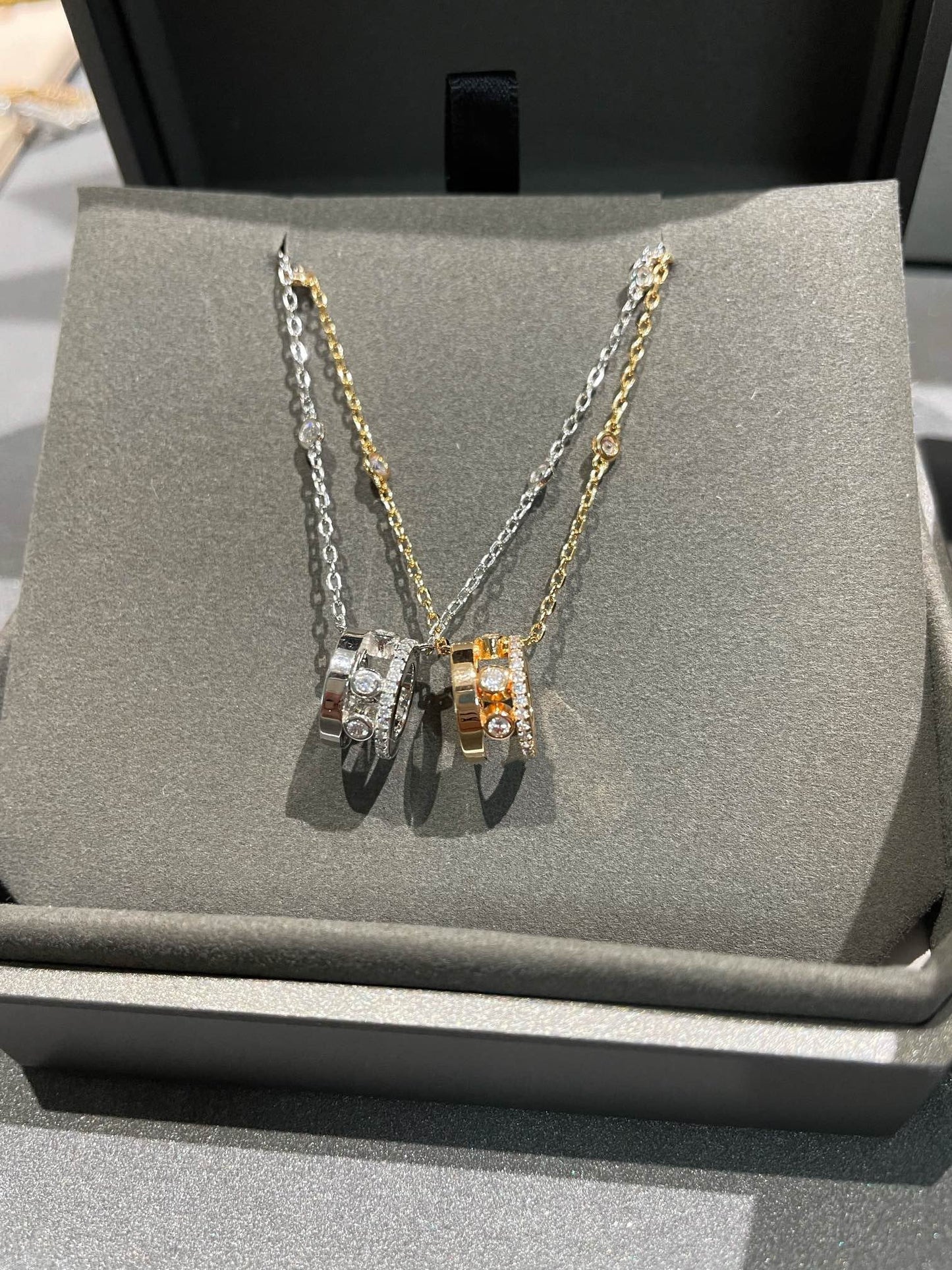 [Amore]CHAIN MOVE ROMANE PEDAND NECKLACE