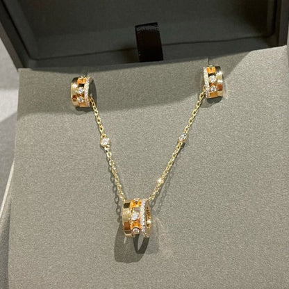 [Amore]CHAIN MOVE ROMANE PEDAND NECKLACE