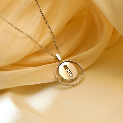 [Amore]LUCKY MOVE MM SILVER DIAMOND NECKLACE