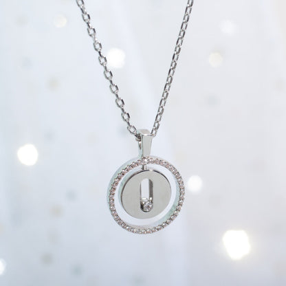 [Amore]LUCKY MOVE PM NECKLACE SILVER DIAMOND
