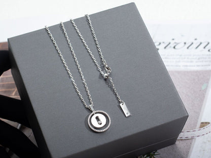 [Amore]LUCKY MOVE PM NECKLACE SILVER DIAMOND