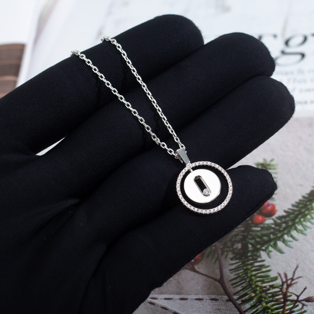 [Amore]LUCKY MOVE PM NECKLACE SILVER DIAMOND