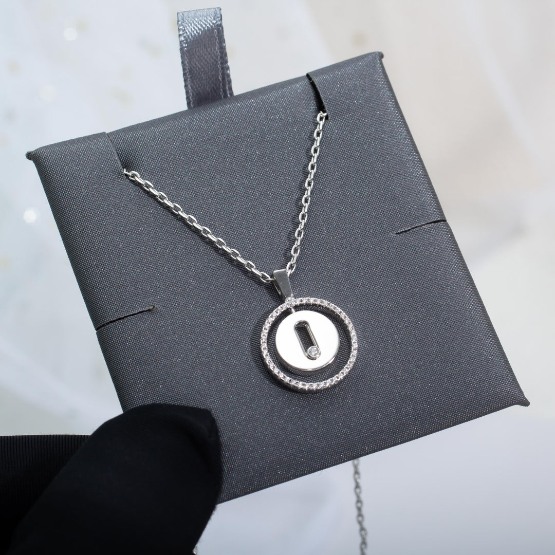 [Amore]LUCKY MOVE PM NECKLACE SILVER DIAMOND