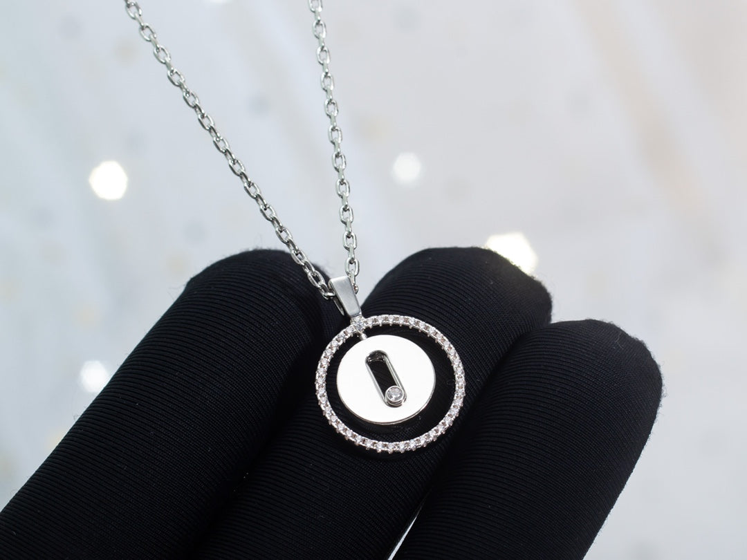 [Amore]LUCKY MOVE PM NECKLACE SILVER DIAMOND