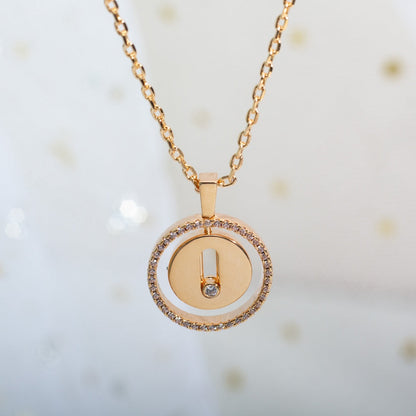 [Amore]LUCKY MOVE PM NECKLACE PINK GOLD DIAMOND