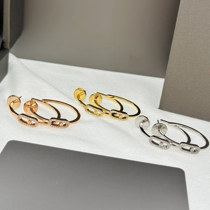[Amore]CREOLES MOVE UNO PM DIAMOND EARRINGS